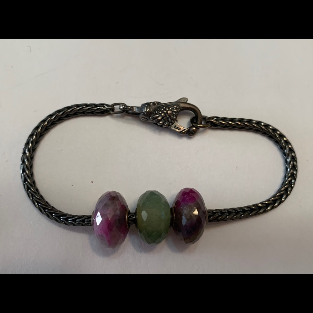 TrollBeads Sterling Bracelet with Gemstones